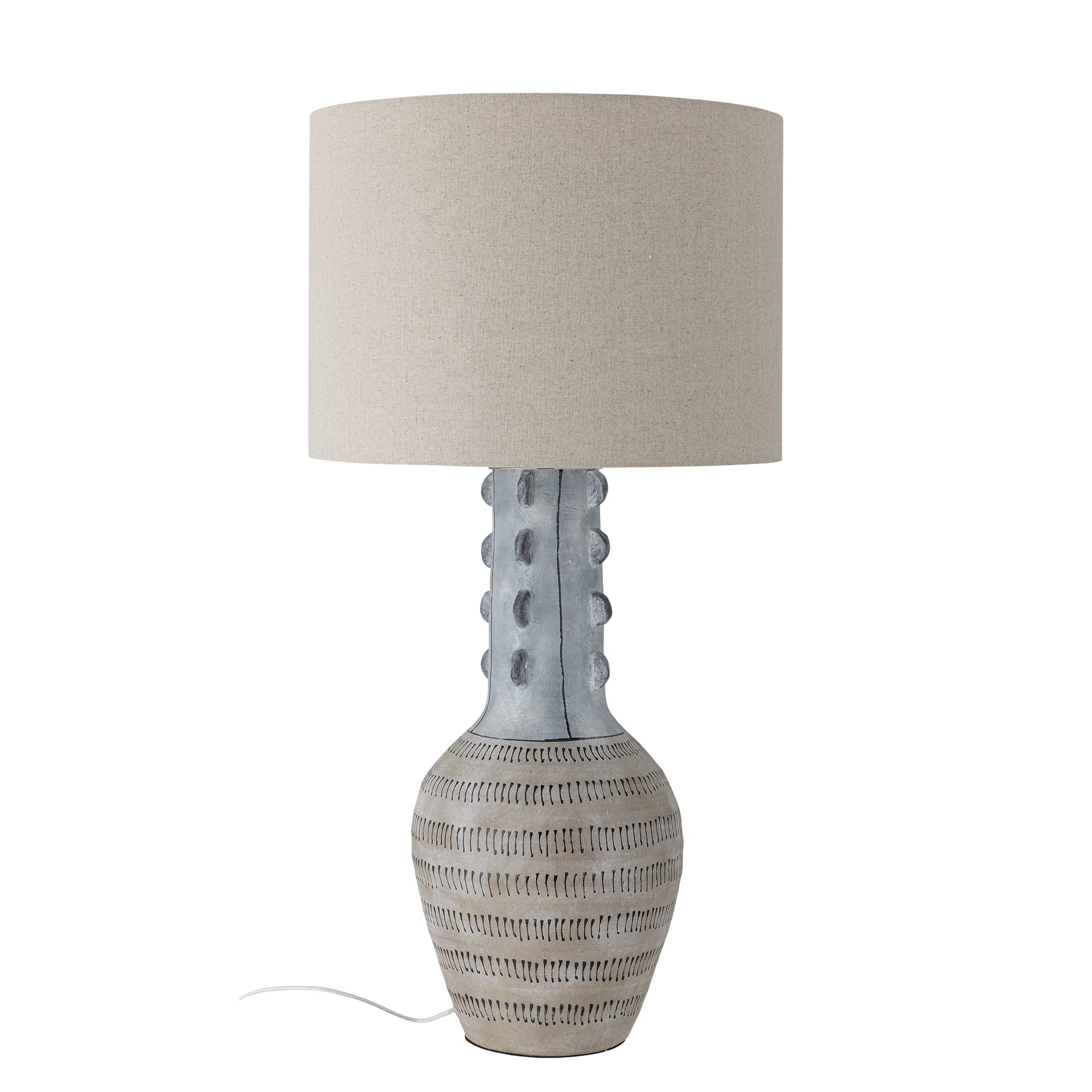 Lampa podłogowa Gadiela niebieska kamionka Bloomingville
