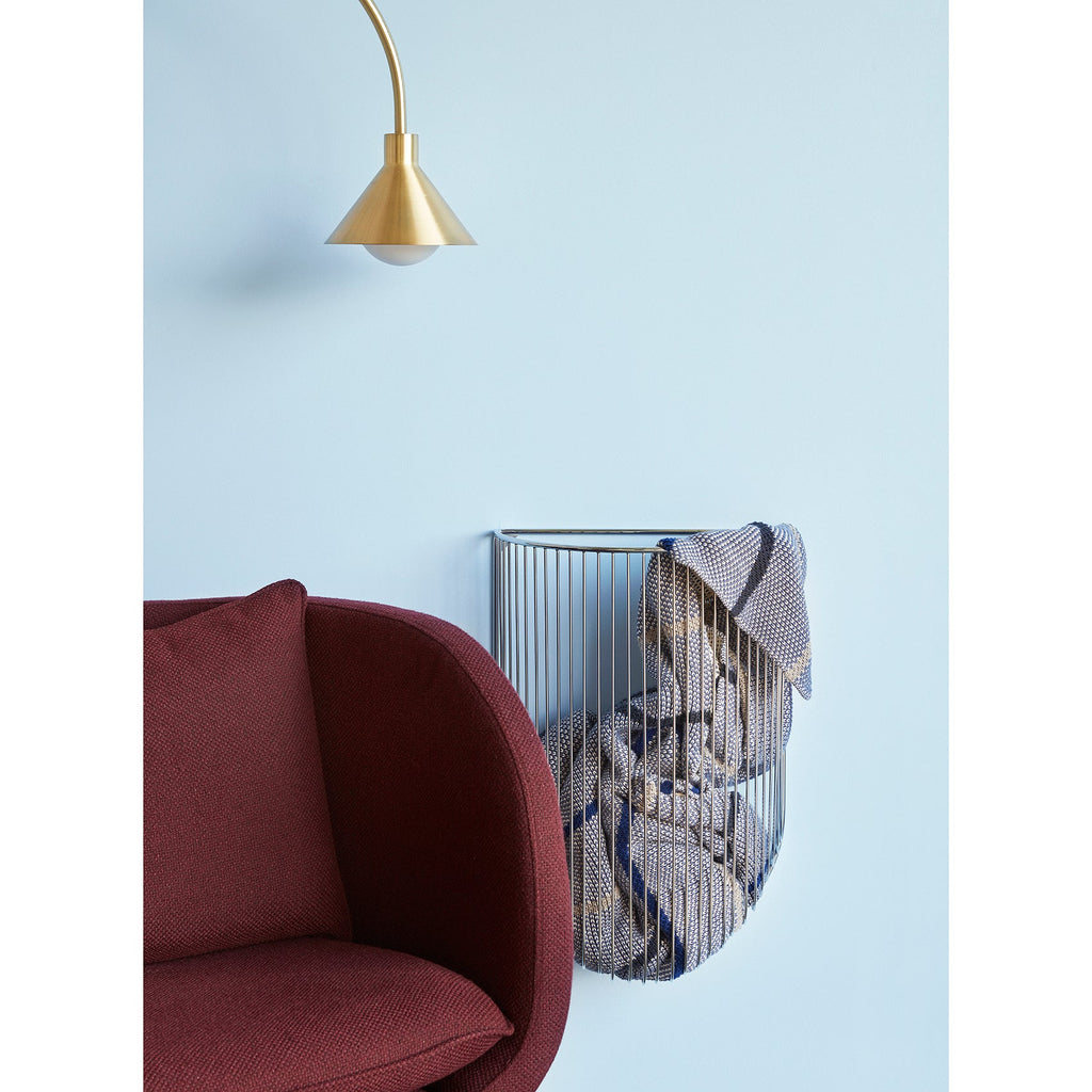 Lampa podłogowa Pipe złota marmur 168 cm Hübsch