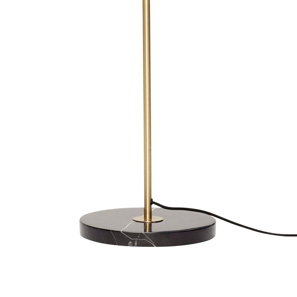 Lampa podłogowa Pipe złota marmur 168 cm Hübsch