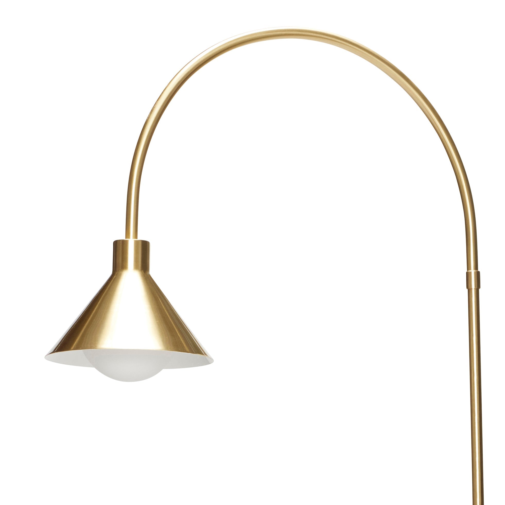 Lampa podłogowa Pipe złota marmur 168 cm Hübsch