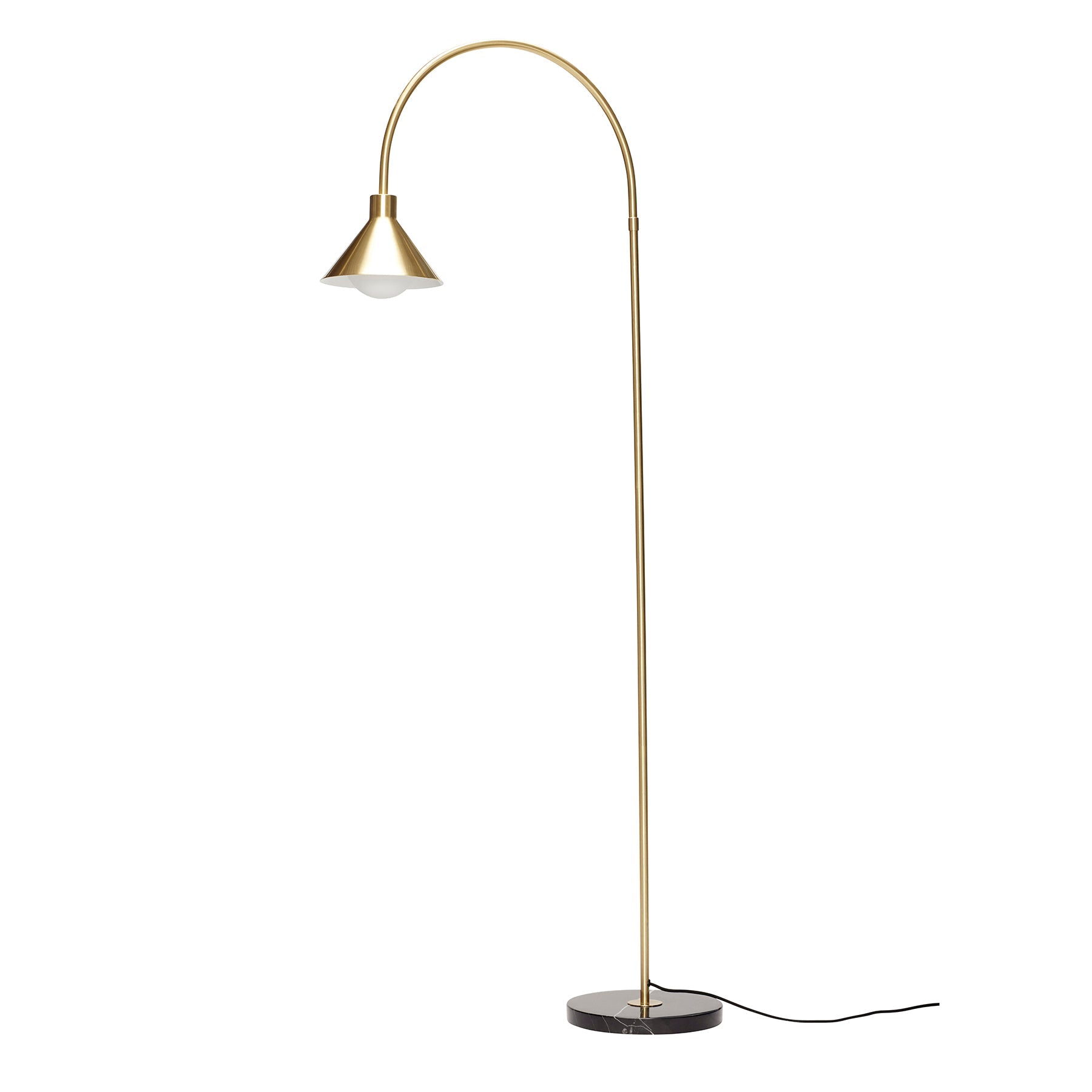 Lampa podłogowa Pipe złota marmur 168 cm Hübsch