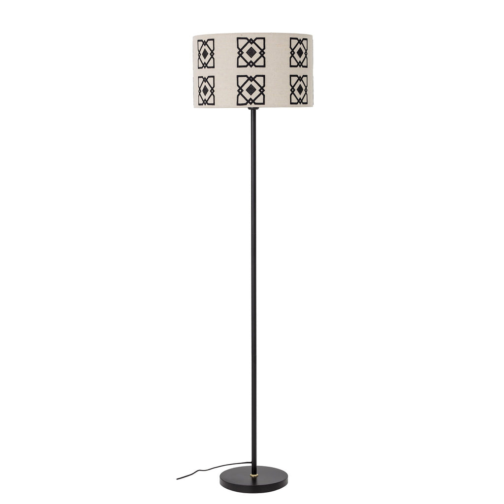 Lampa podłogowa Selita czarna metalowa Bloomingville