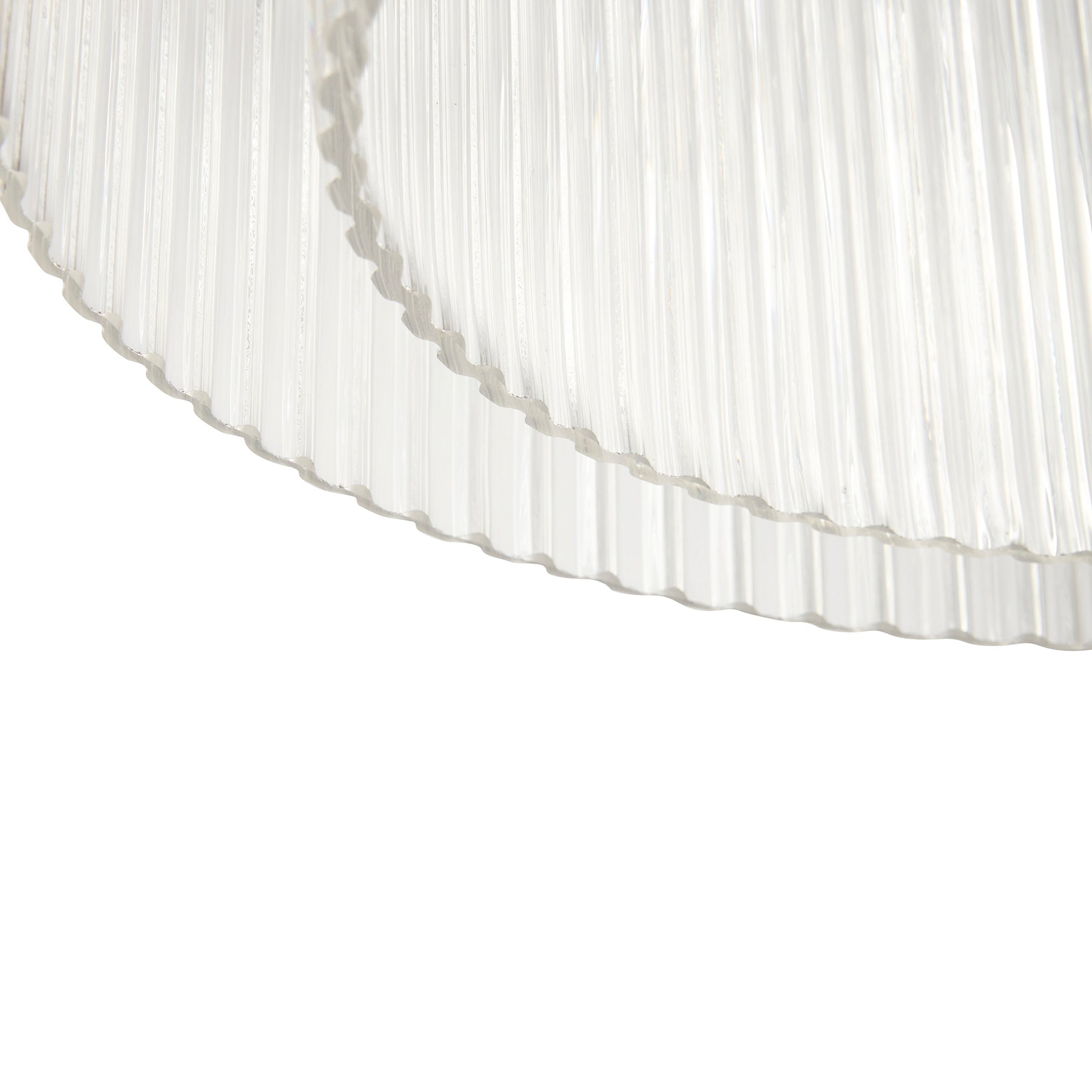 Lampa Ripple duża przezroczyste szkło prążkowane ø41x32cm Hübsch