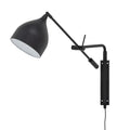 Lampa ścienna Lyam czarna metalowa Bloomingville
