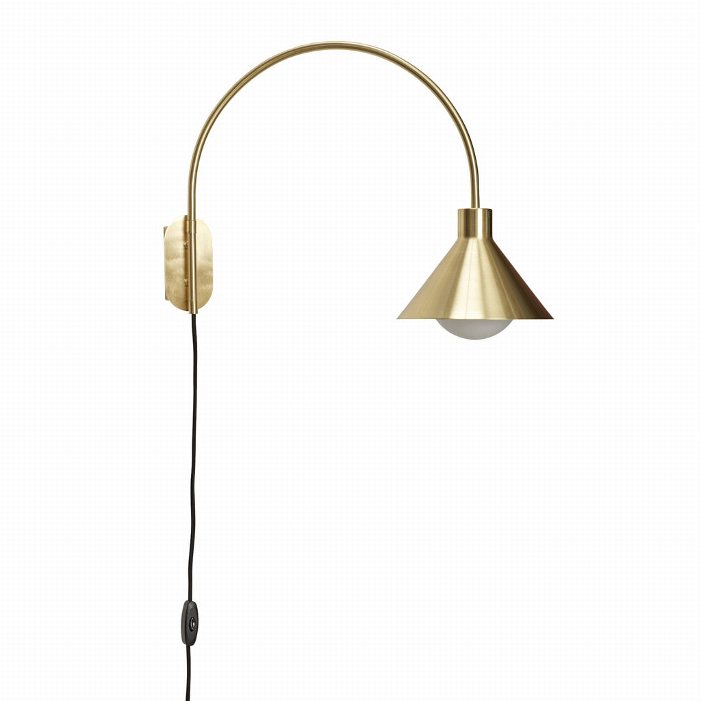 Lampa ścienna Pipe kinkiet złoty Hübsch