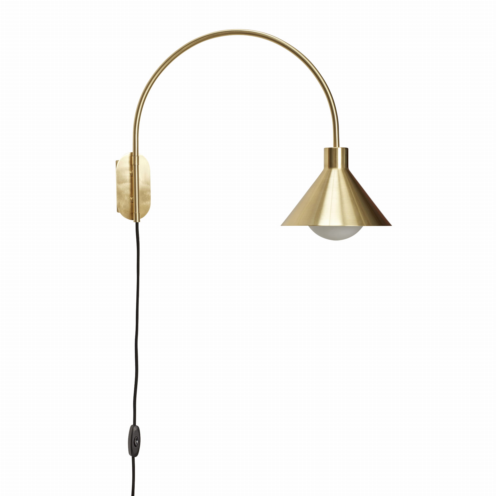 Lampa ścienna Pipe kinkiet złoty Hübsch