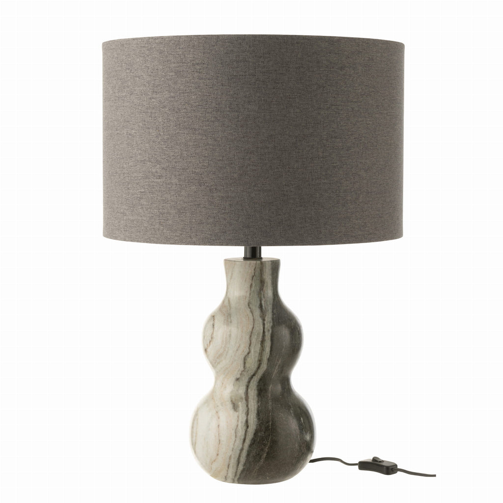 Lampa stołowa ALBA marmur jasnoszara Śr. 20x40 cm J - LINE