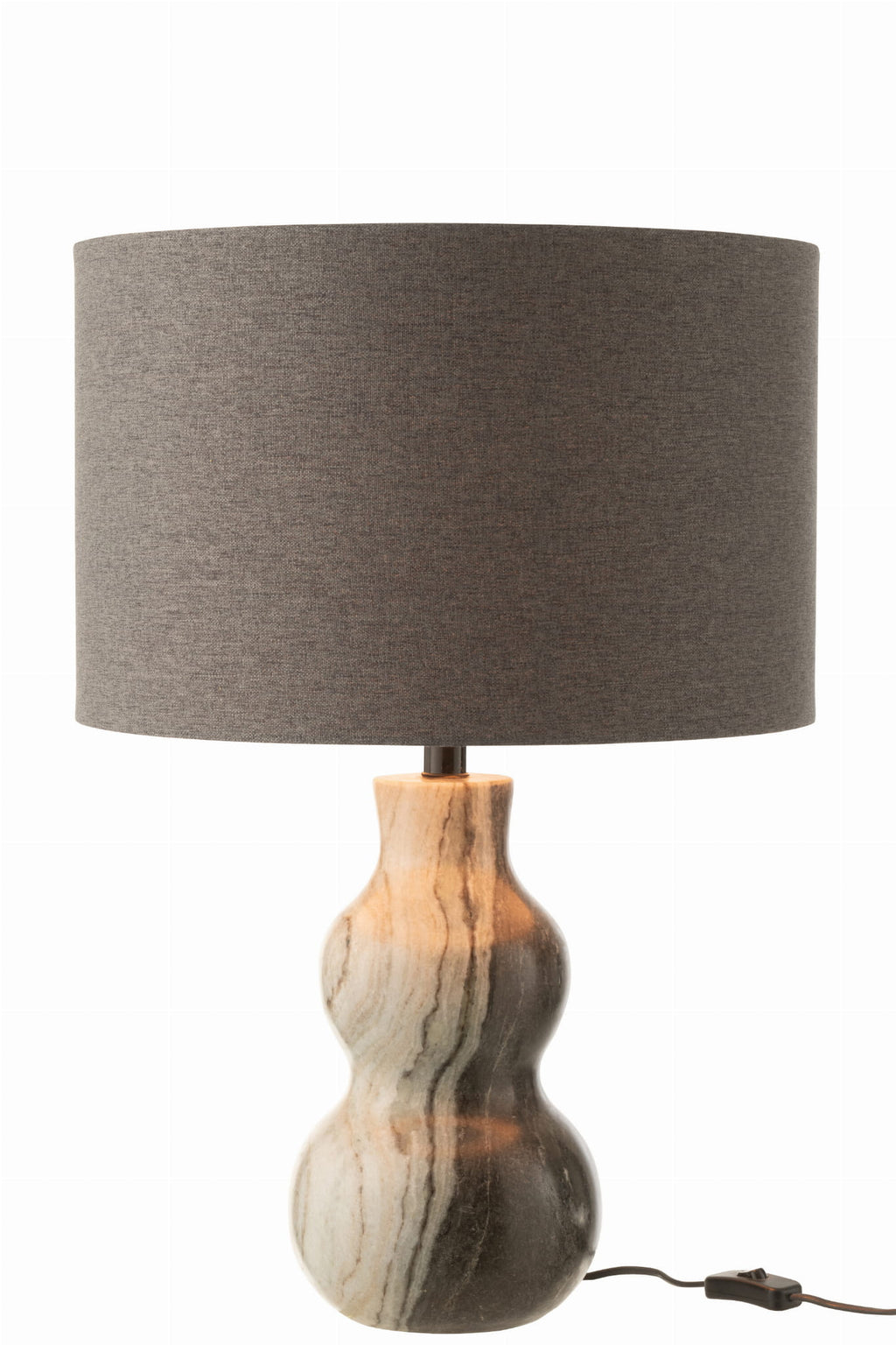 Lampa stołowa ALBA marmur jasnoszara Śr. 20x40 cm J - LINE