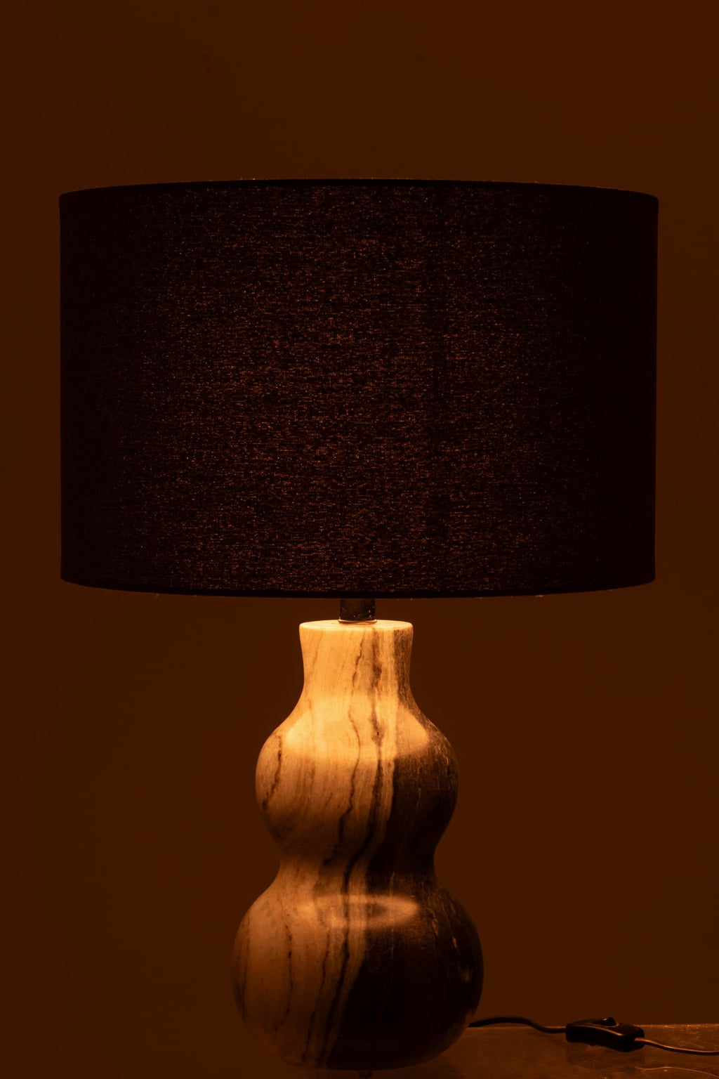 Lampa stołowa ALBA marmur jasnoszara Śr. 20x40 cm J - LINE