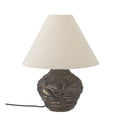 Lampa stołowa Carolla brązowa kamionka Bloomingville