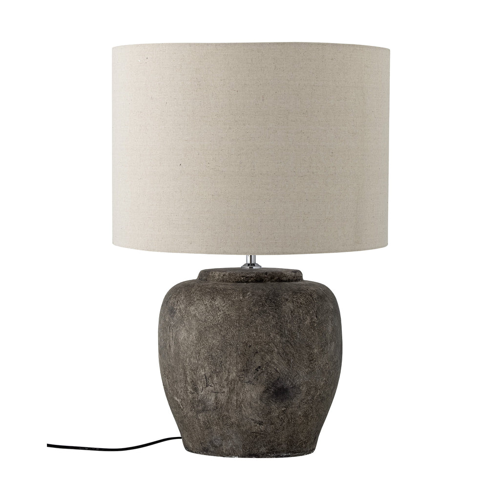 Lampa stołowa Isabelle szara kamionka Bloomingville