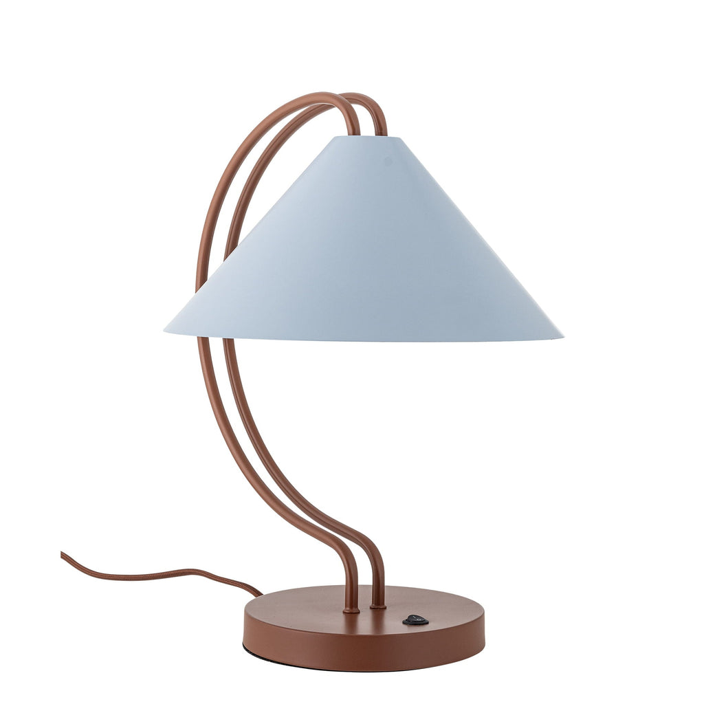 Lampa stołowa Janya czerwona metalowa Bloomingville