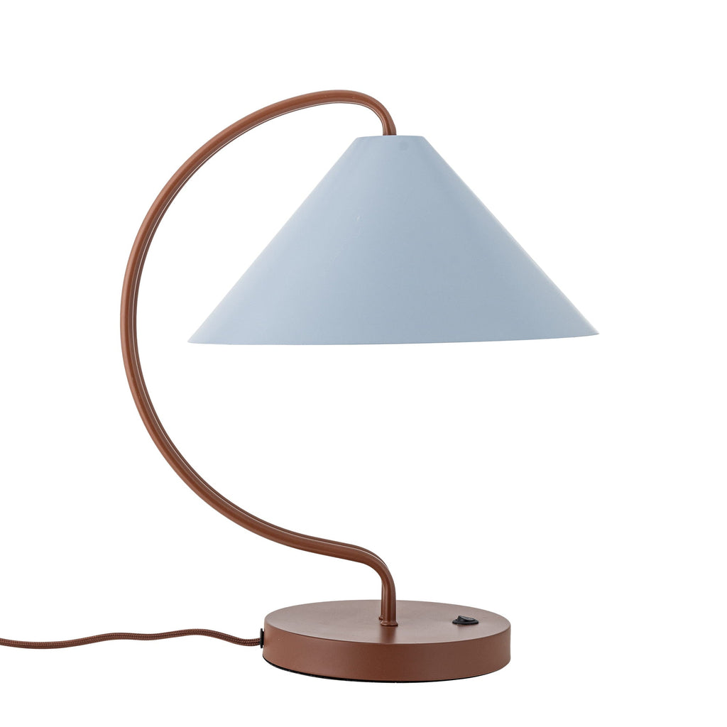 Lampa stołowa Janya czerwona metalowa Bloomingville