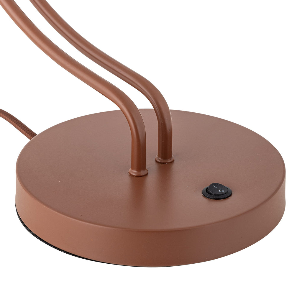 Lampa stołowa Janya czerwona metalowa Bloomingville