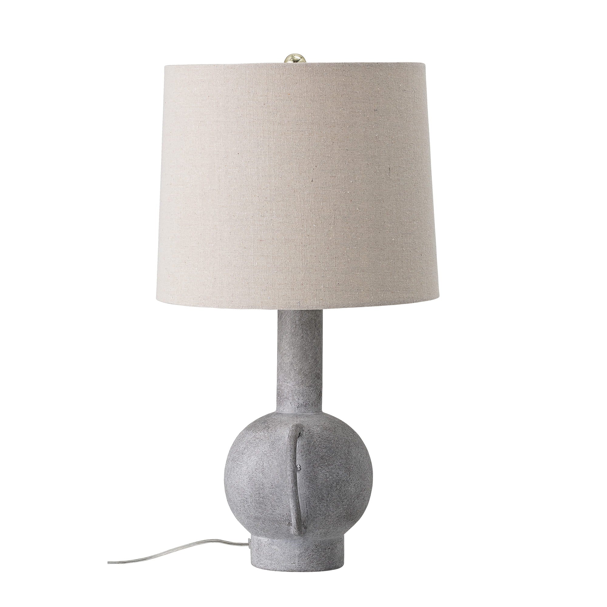 Lampa stołowa Kean szara terakota Bloomingville