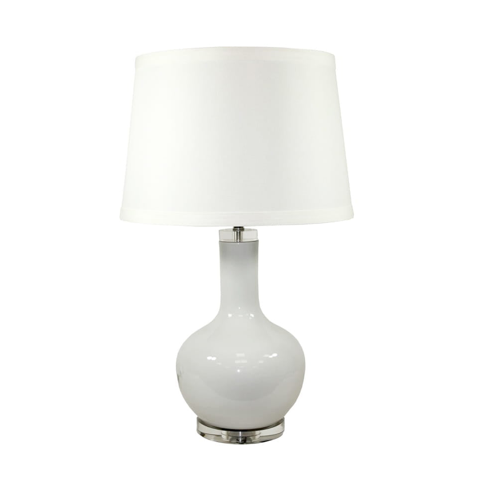 Lampa stołowa Khloe 75 cm ceramiczna szary gołębi THE HOMECEPT