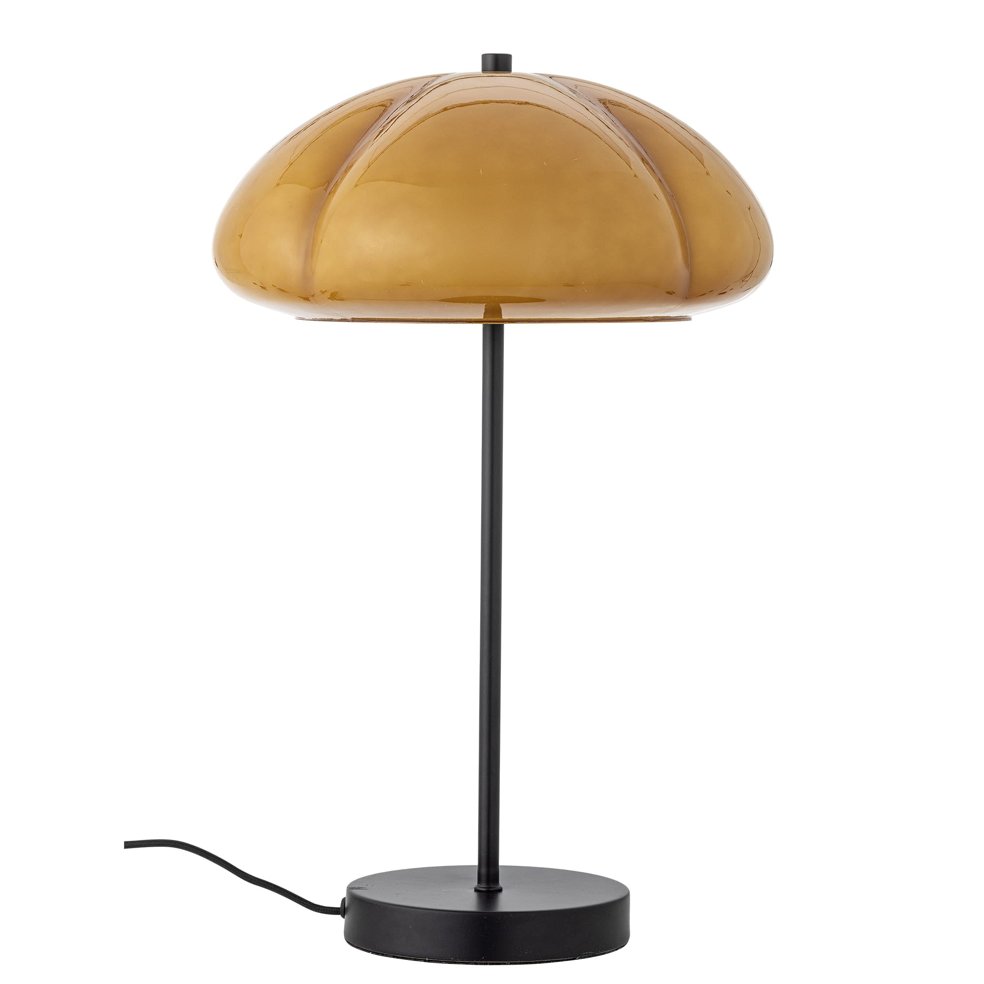 Lampa stołowa Kinoko żółta metalowa Bloomingville