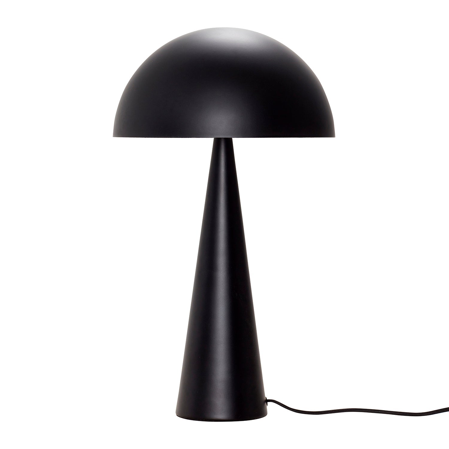 Lampa stołowa Mush metalowa czarna grzybek ø30x50cm Hübsch
