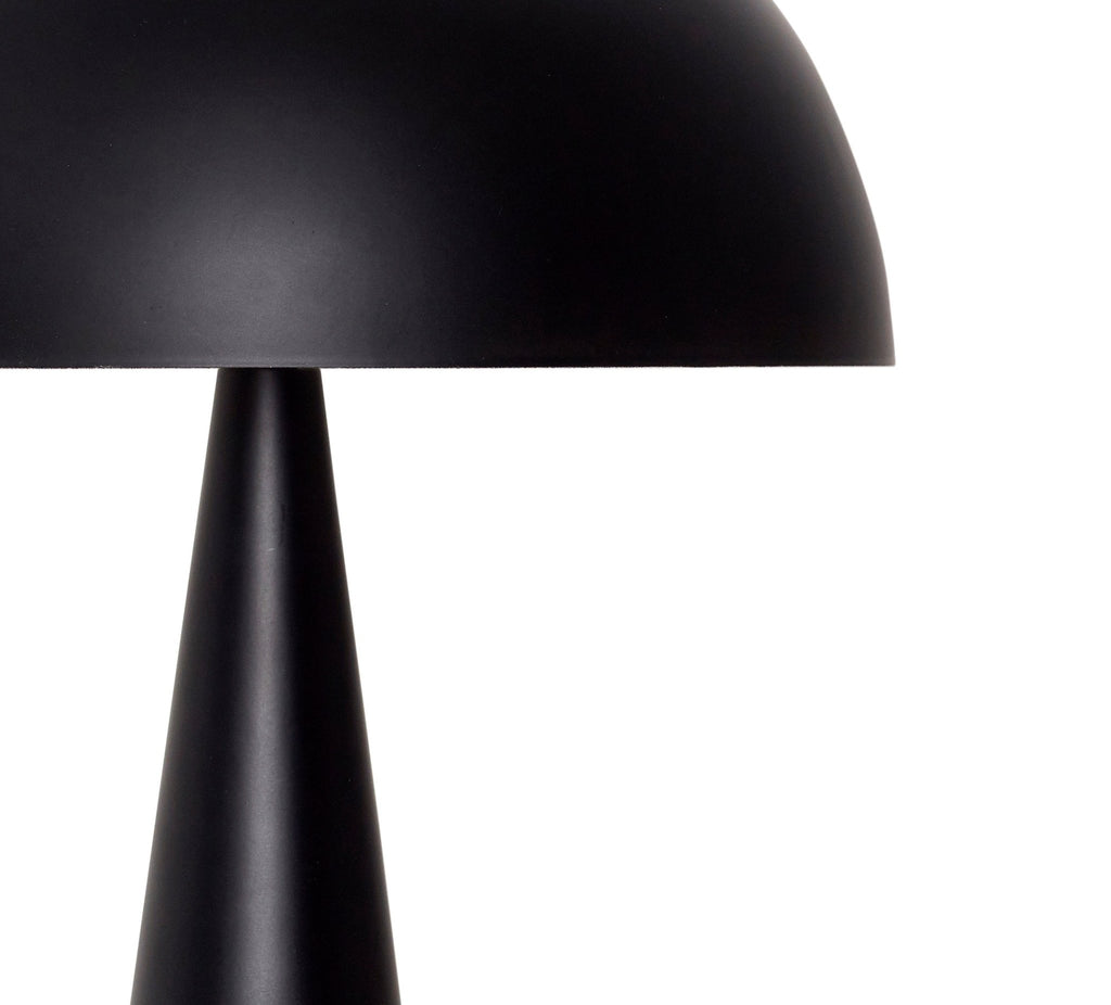 Lampa stołowa Mush metalowa czarna grzybek ø30x50cm Hübsch