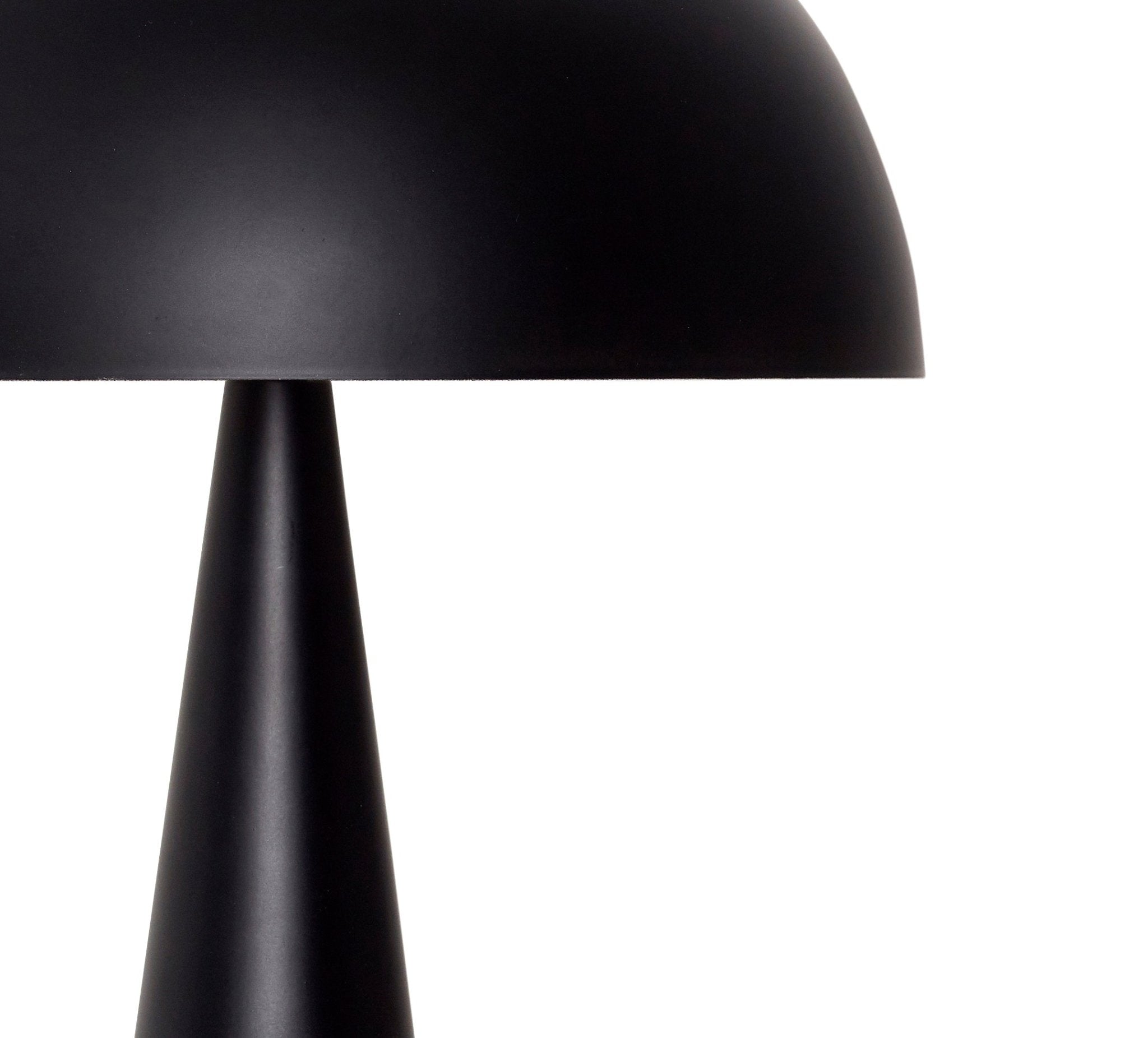 Lampa stołowa Mush metalowa czarna grzybek ø30x50cm Hübsch