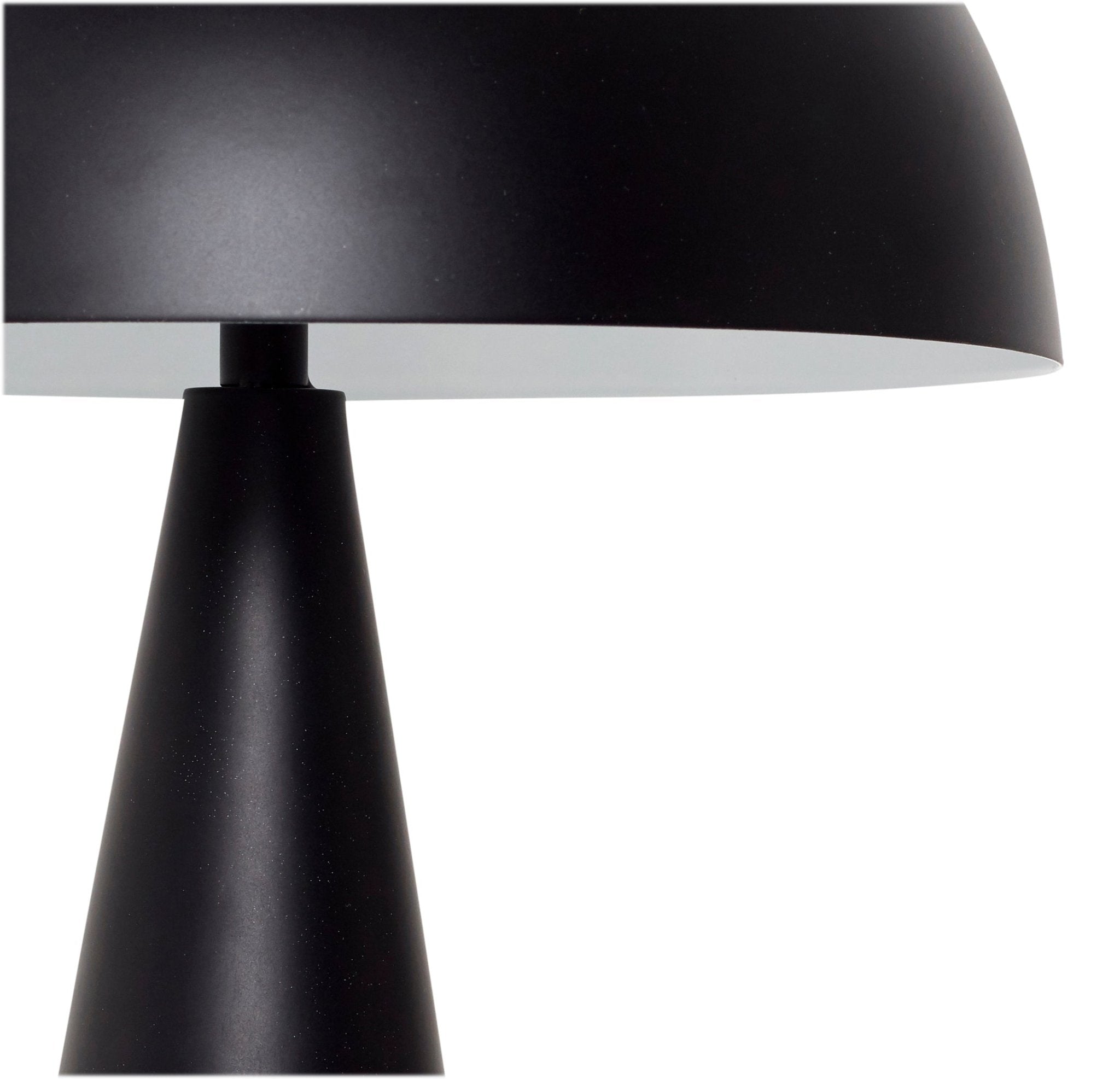 Lampa stołowa Mush Mini metalowa czarna grzybek ø25x33cm Hübsch