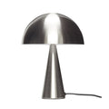 Lampa stołowa Mush Mini metalowa szczotkowany nikiel grzybek ø25x33cm Hübsch