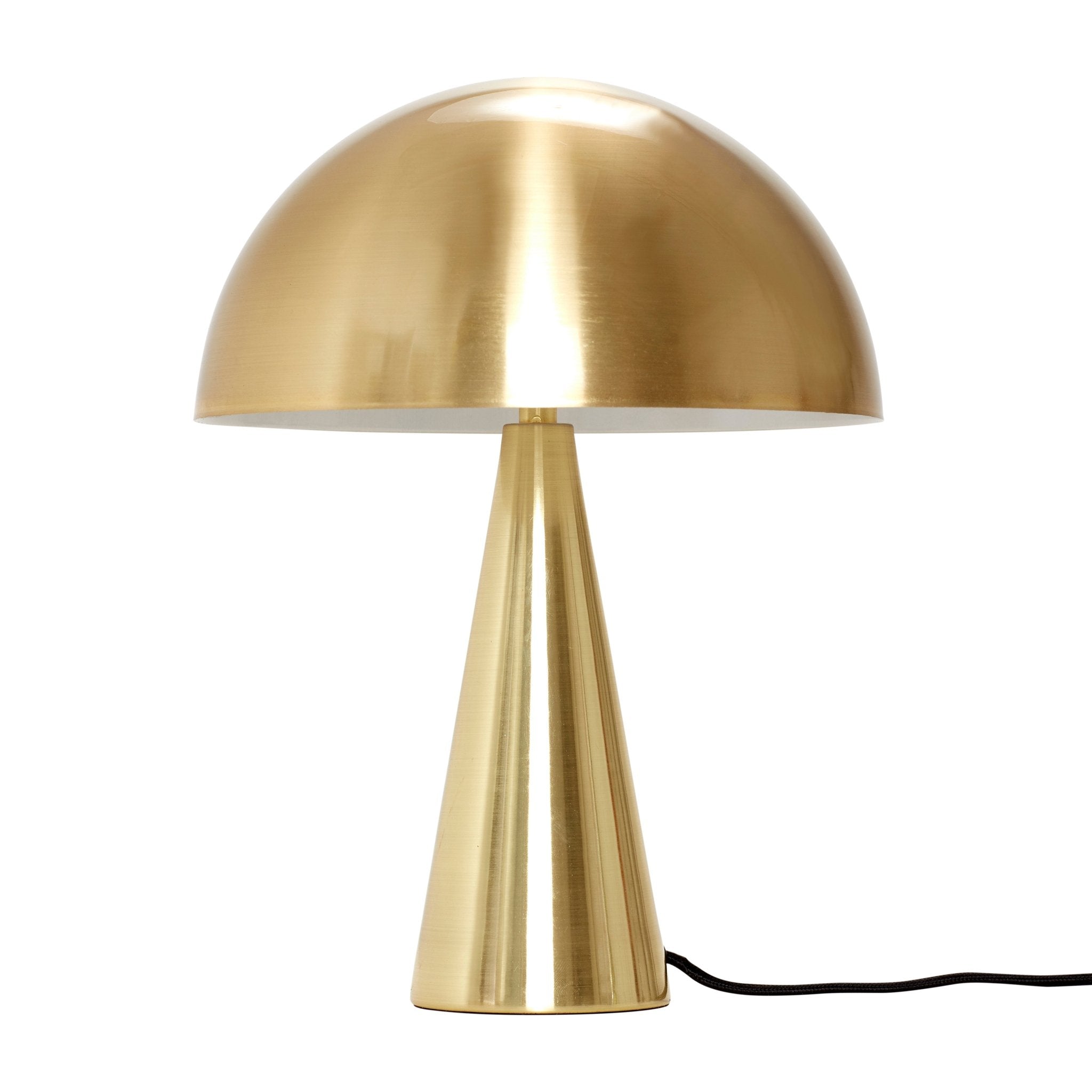 Lampa stołowa Mush Mini metalowa złota grzybek ø25x33cm Hübsch