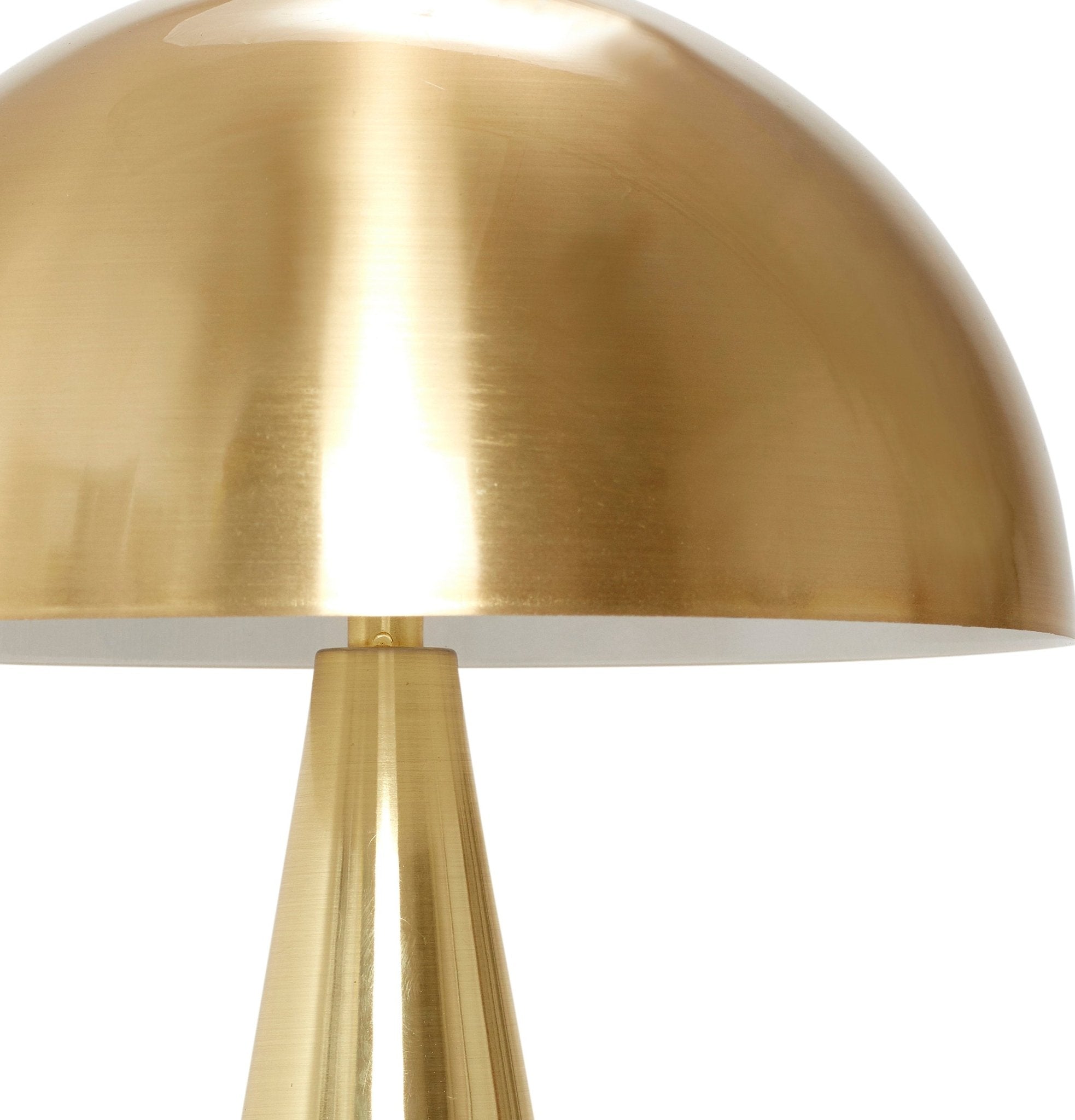 Lampa stołowa Mush Mini metalowa złota grzybek ø25x33cm Hübsch