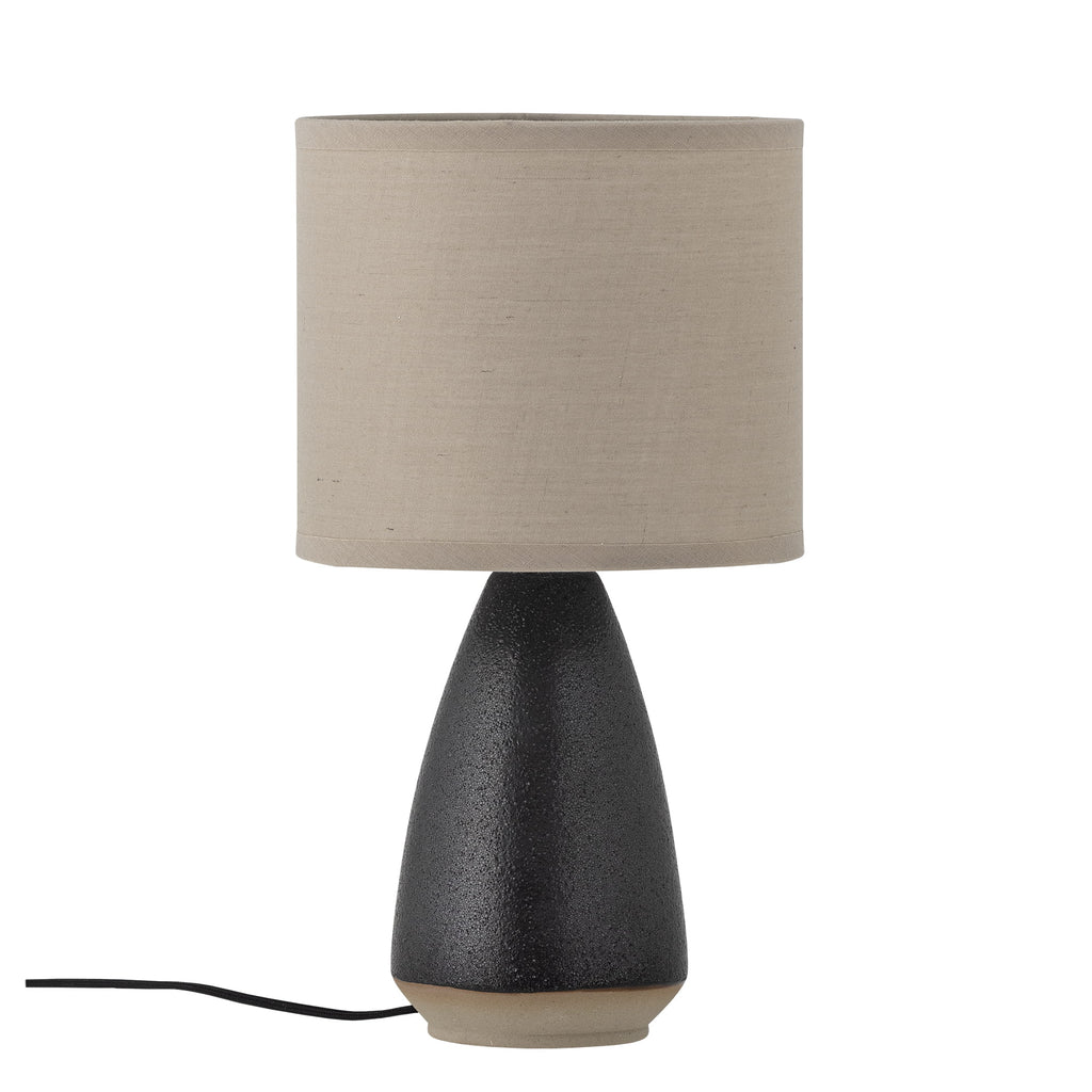 Lampa stołowa Paprica czarna kamionka Ø15x28cm Bloomingville Bloomingville