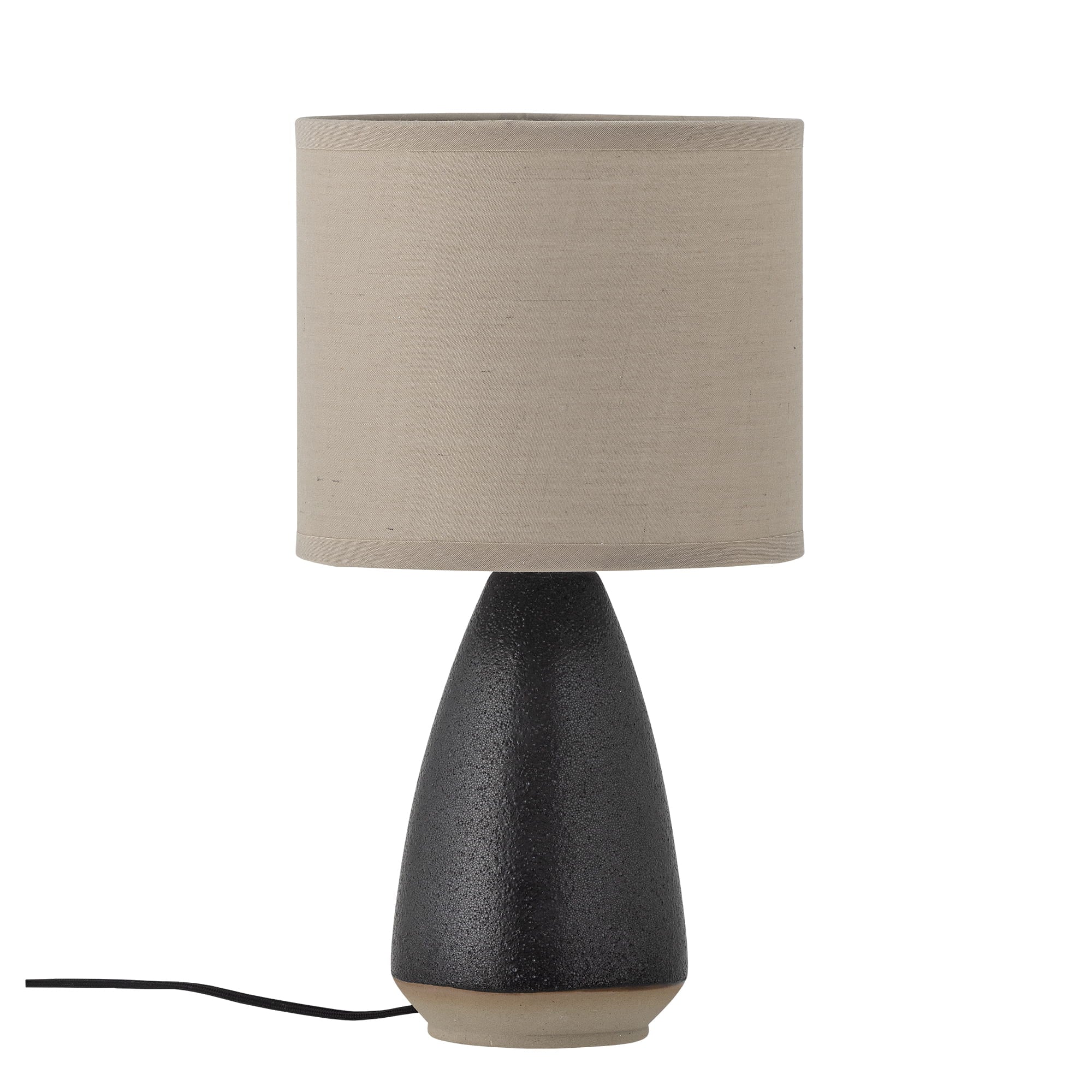 Lampa stołowa Paprica czarna kamionka Ø15x28cm Bloomingville Bloomingville
