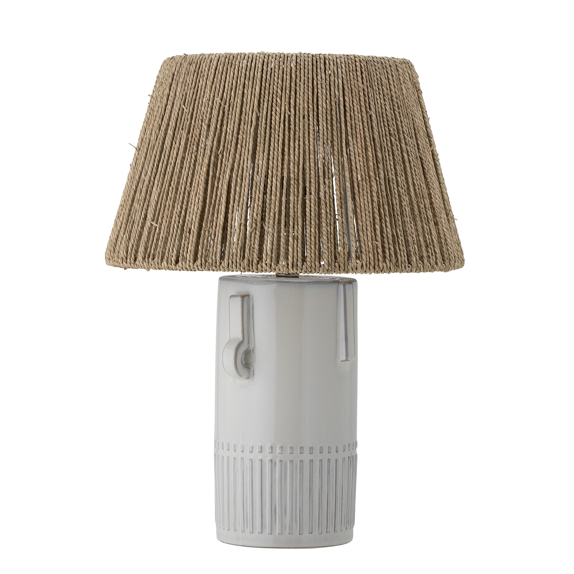 Lampa stołowa Rama biała kamionka Bloomingville