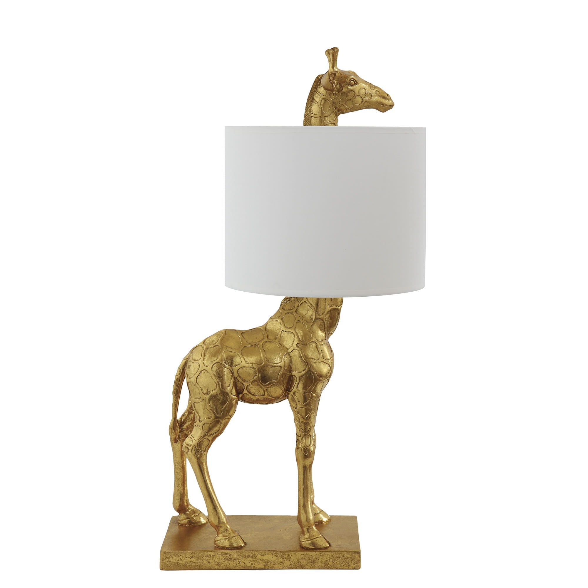 Lampa stołowa Silas złota żywica poliestrowa Bloomingville