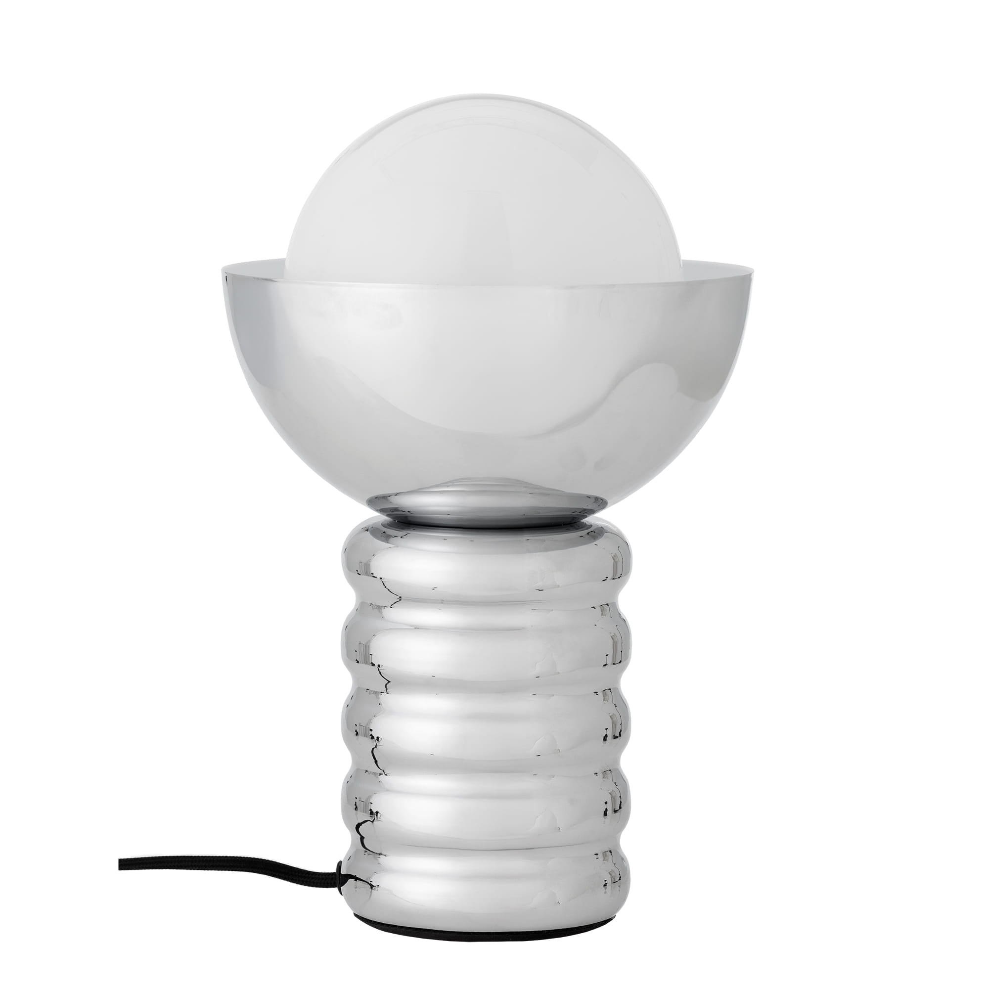 Lampa stołowa Spike srebrna metalowa Bloomingville
