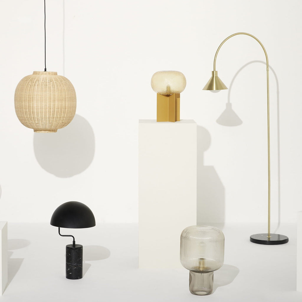 Lampa sufitowa Chand okrągła rattan ø45xh43cm Hübsch