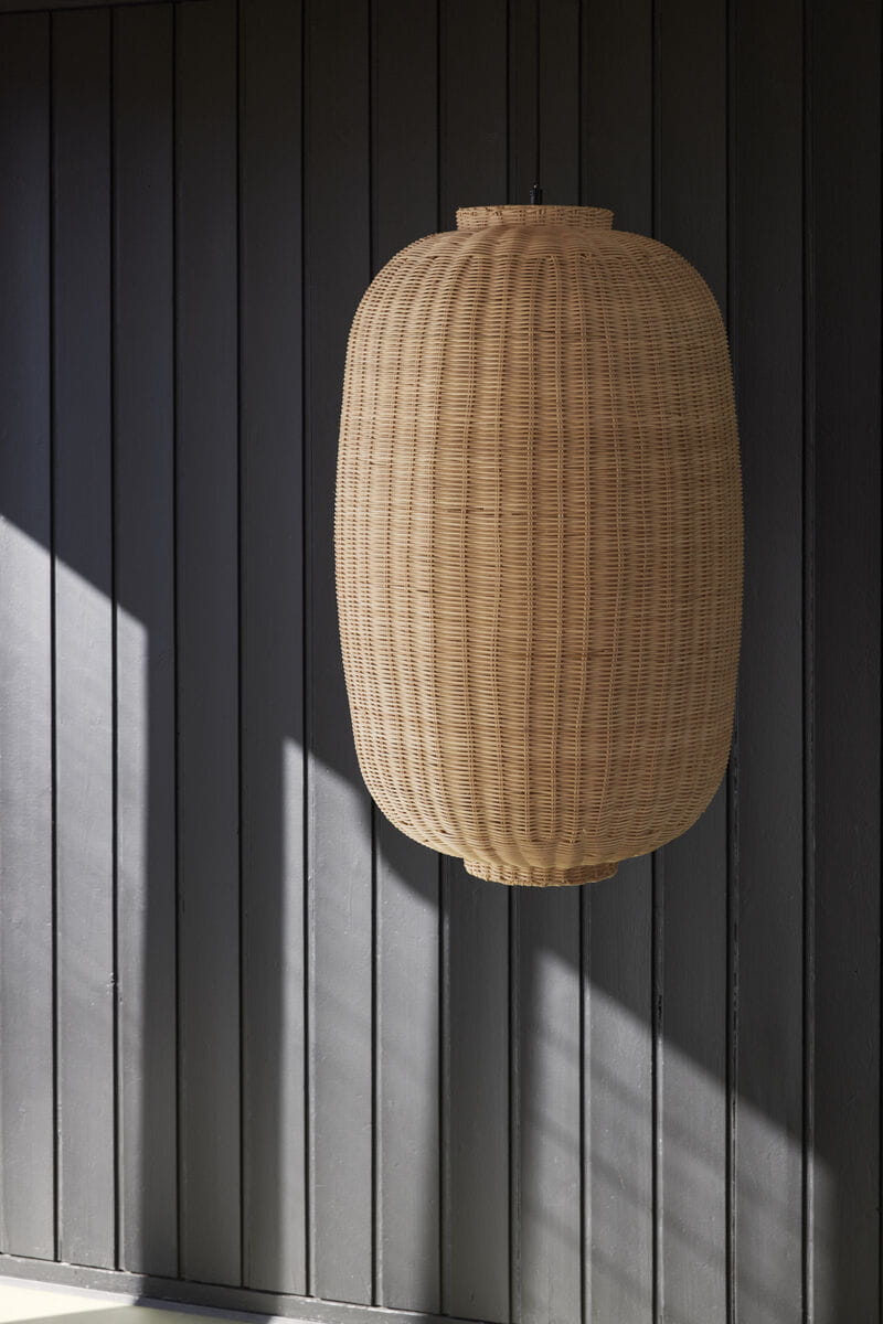 Lampa sufitowa Chand owalna naturalna ø45xh75cm Hübsch