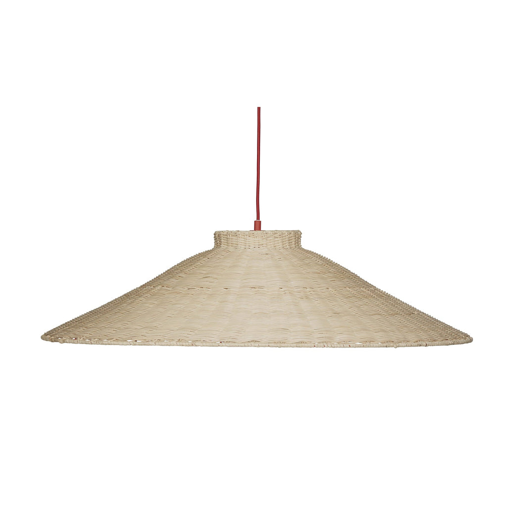 Lampa sufitowa Chand trapez rattan ø80xh21cm Hübsch