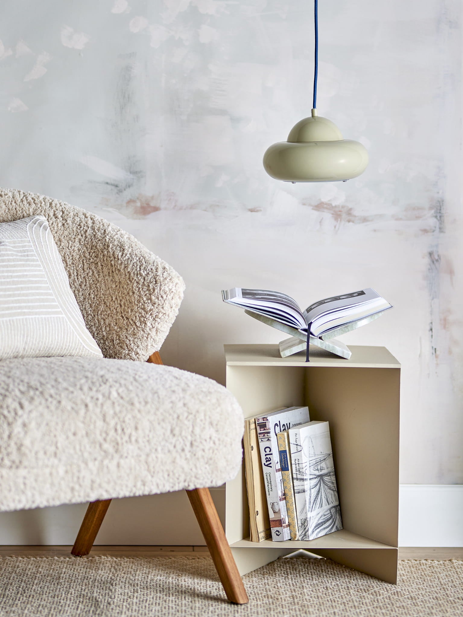 Lampa wisząca Bubble zielona metalowa Bloomingville