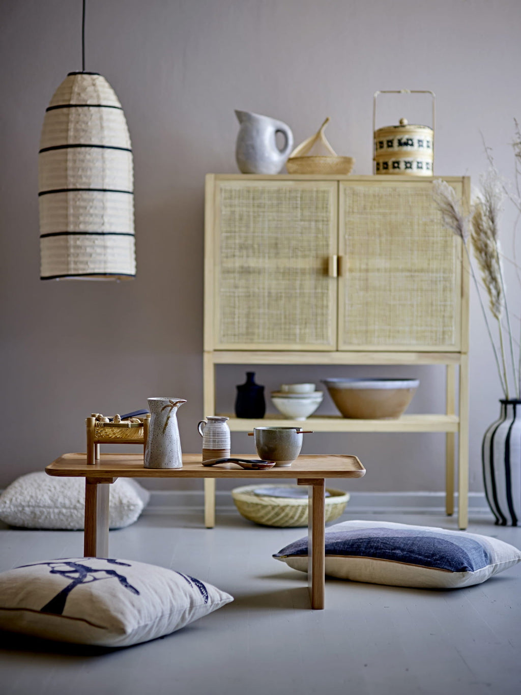 Lampa wisząca Larrin naturalny papier Bloomingville