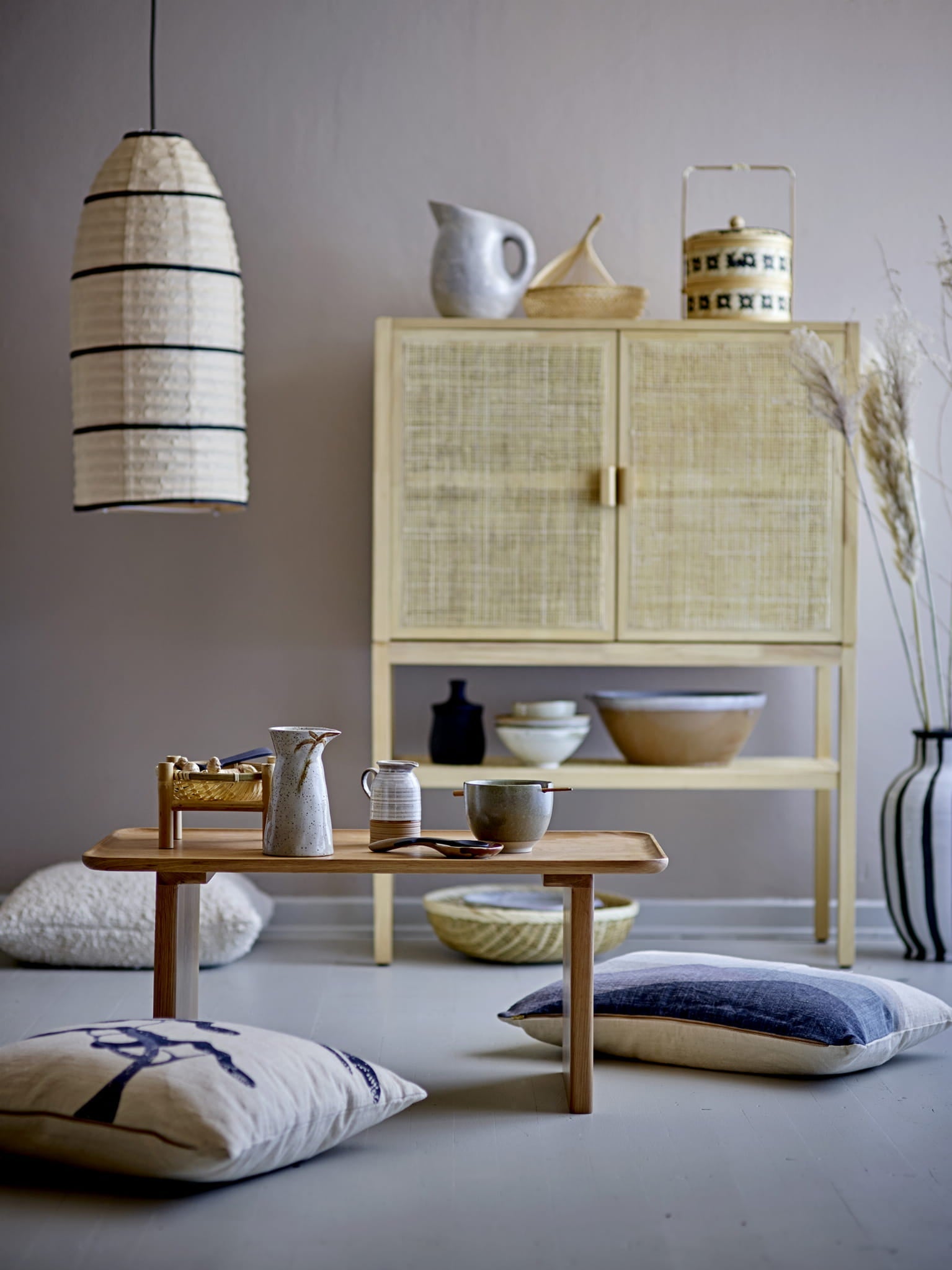 Lampa wisząca Larrin naturalny papier Bloomingville