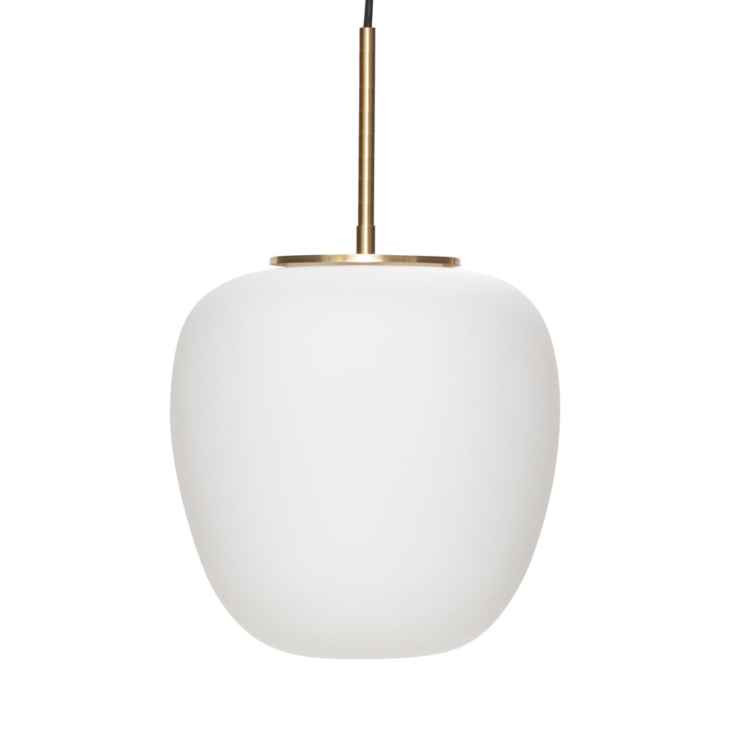 Lampa wisząca Muse biała szklana ø25x36 cm mała Hübsch