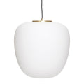 Lampa wisząca Muse biała szklana ø40x40 cm duża Hübsch