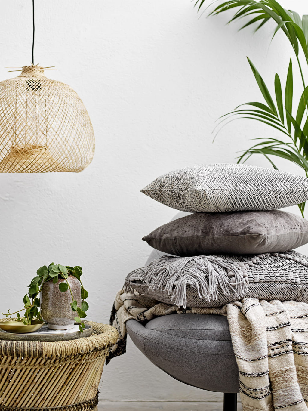 Lampa wisząca Rodi naturalny bambus Bloomingville