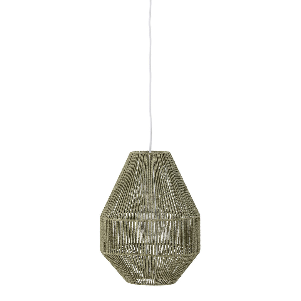 Lampa wisząca Sacco zielona papierowa Bloomingville