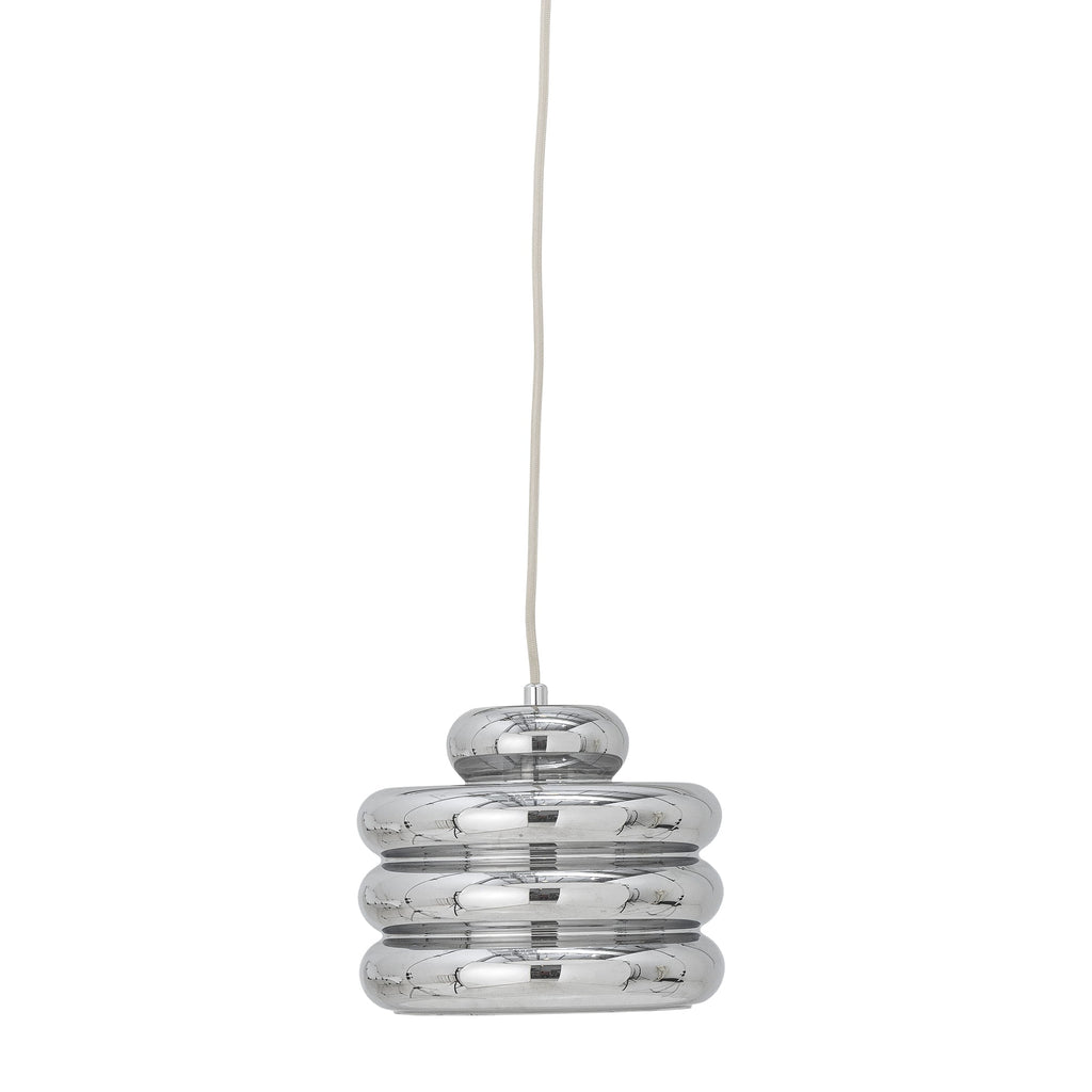 Lampa wisząca Spike srebrna szkło Bloomingville
