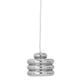 Lampa wisząca Spike srebrna szkło Bloomingville