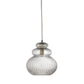 Lampa wisząca Sybia szara szkło Bloomingville