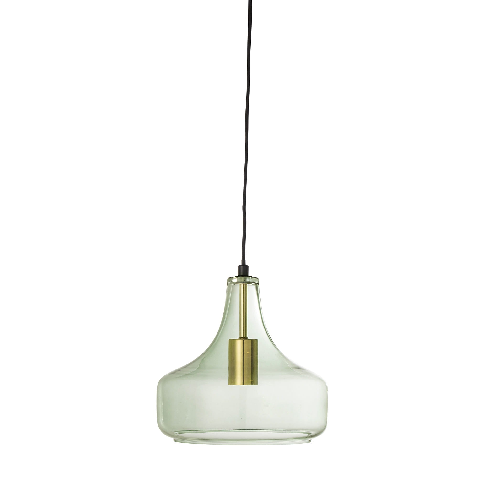 Lampa wisząca Yuser zielona szkło Bloomingville