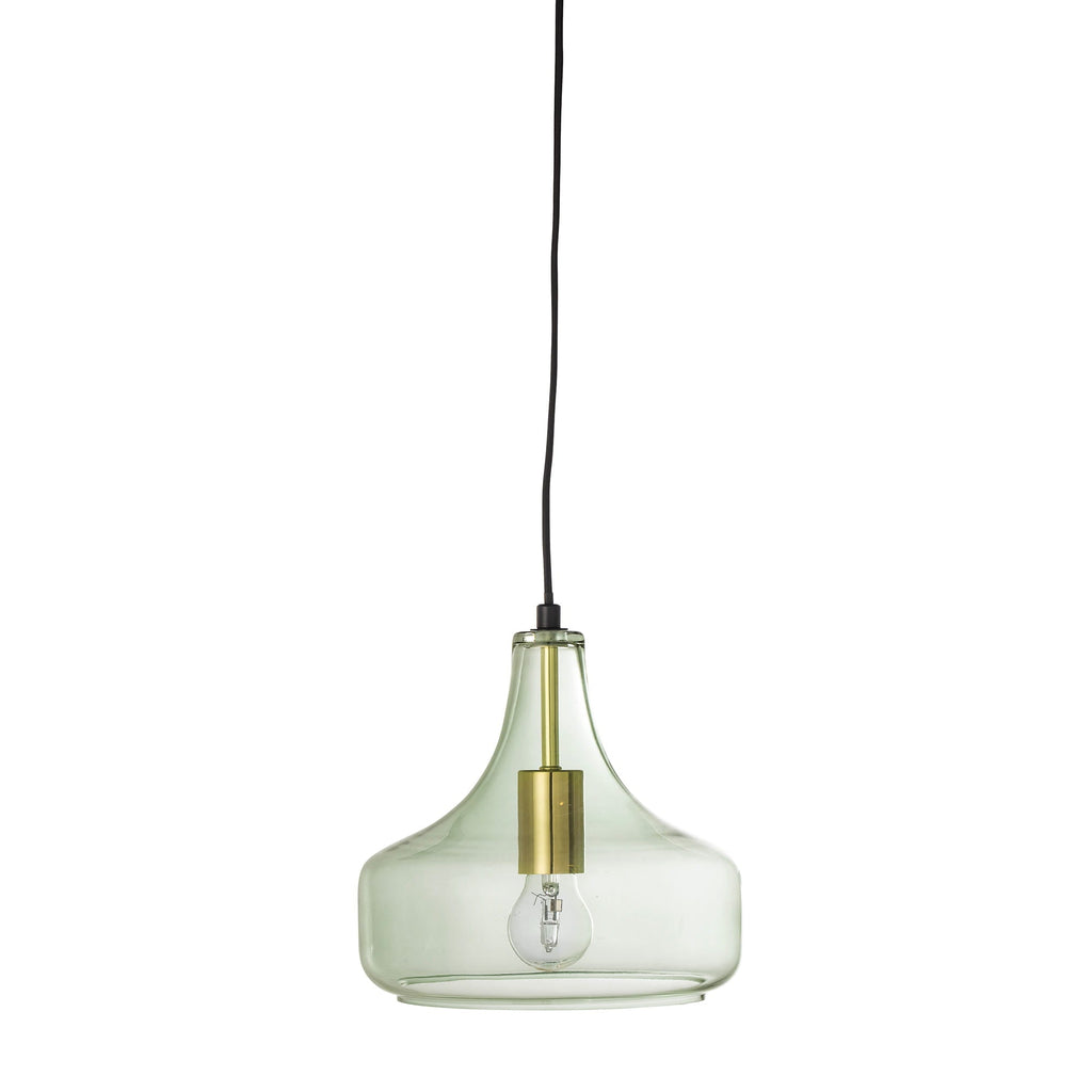 Lampa wisząca Yuser zielona szkło Bloomingville