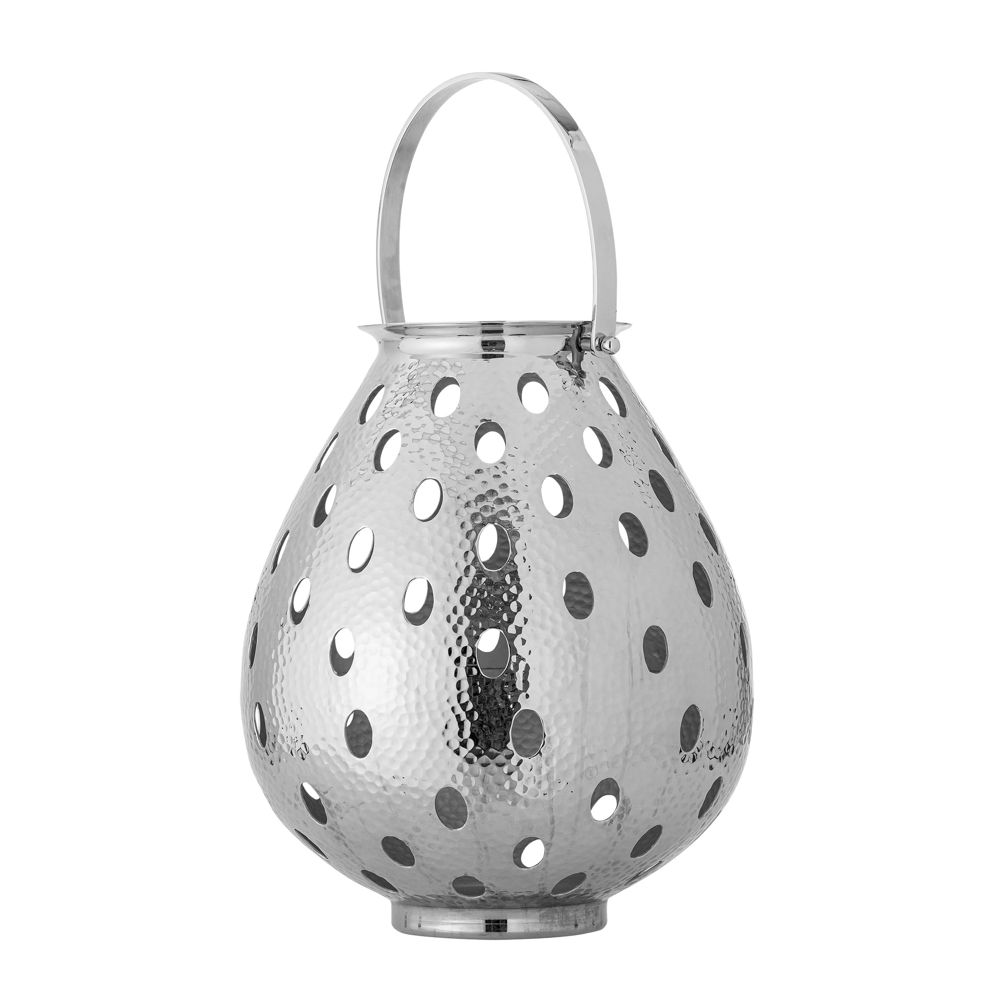Latarnia Maika srebrna aluminiowa Bloomingville