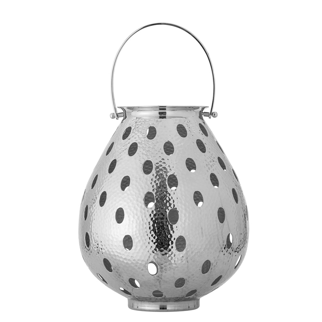 Latarnia Maika srebrna aluminiowa Bloomingville